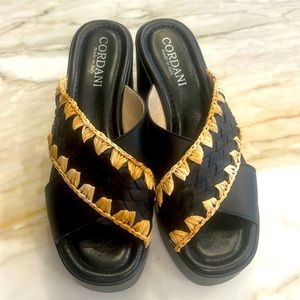 Cordani black cross cross shoes. Size 41. Worn once